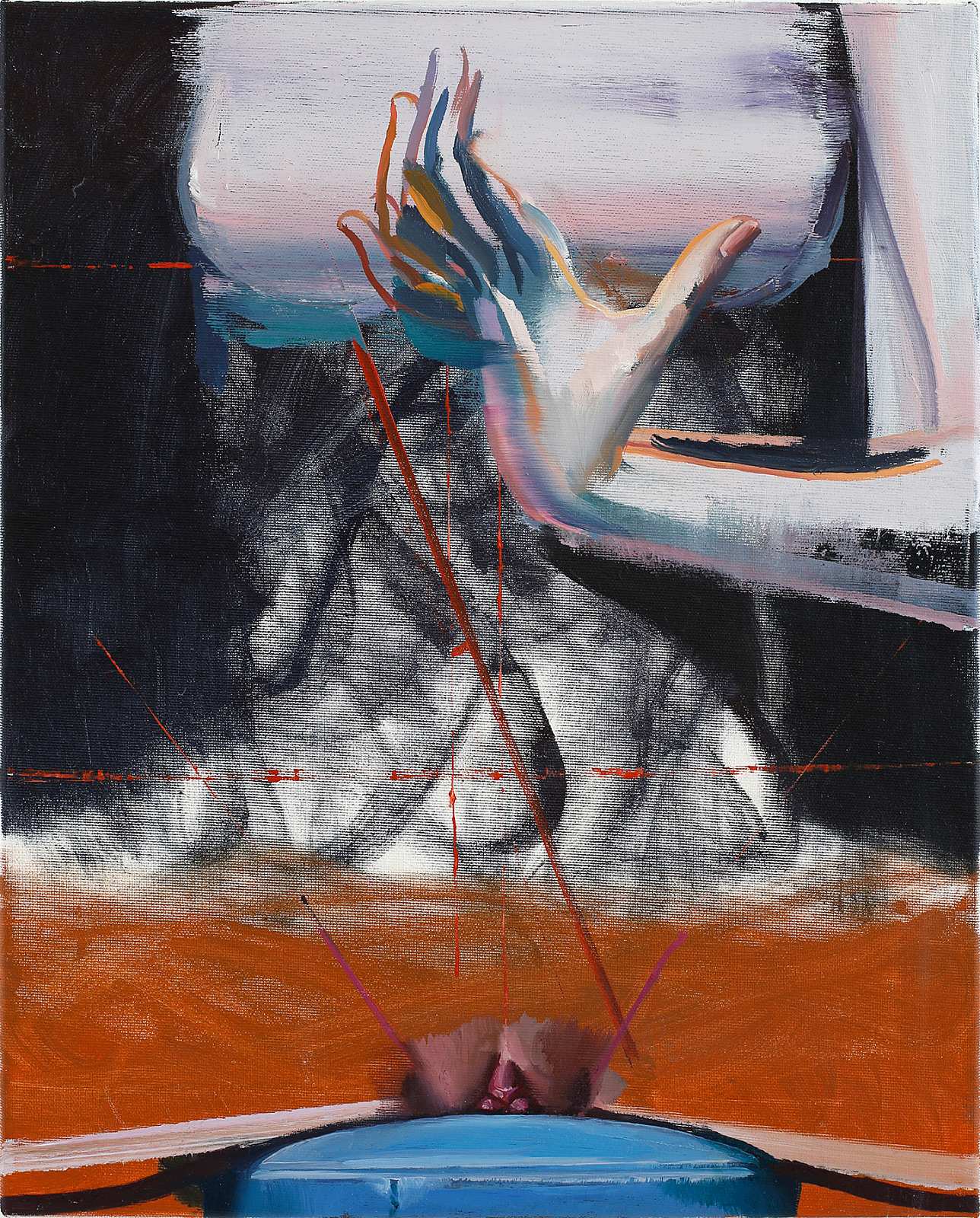 Leibes Öffnung (Studie 1),Painting by Rayk Goetze