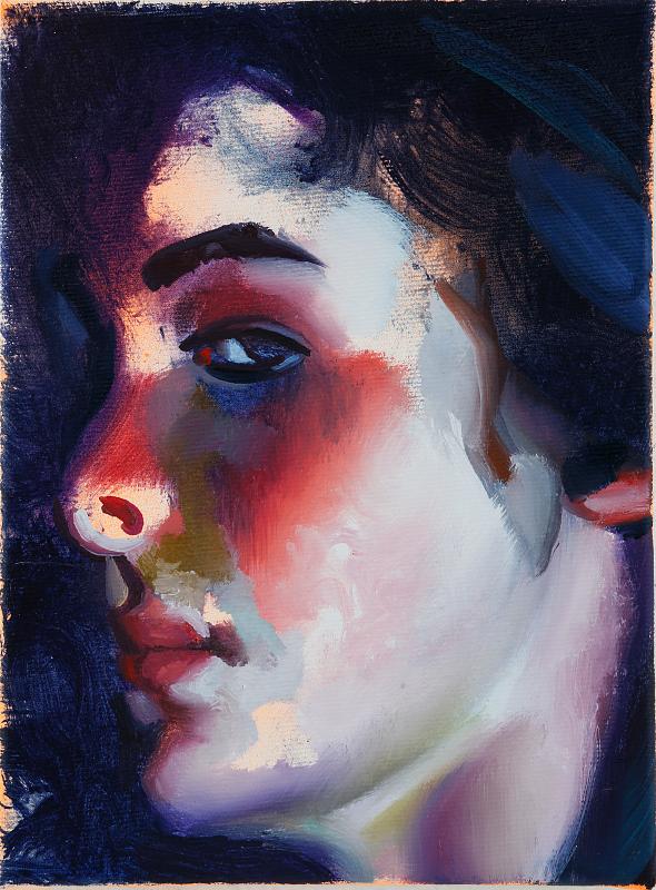 Miss Henson (2), Painting by Rayk Goetze