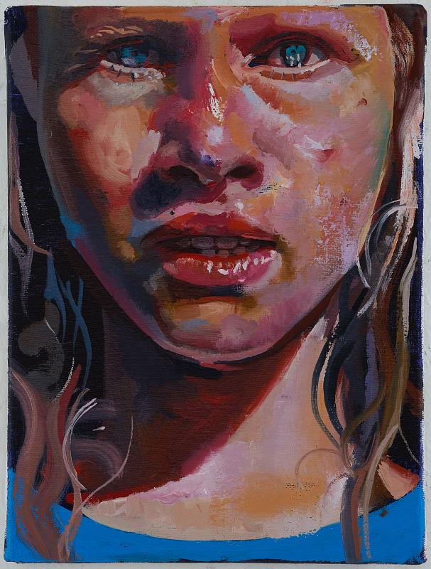 Portrait M (1), Painting by Rayk Goetze