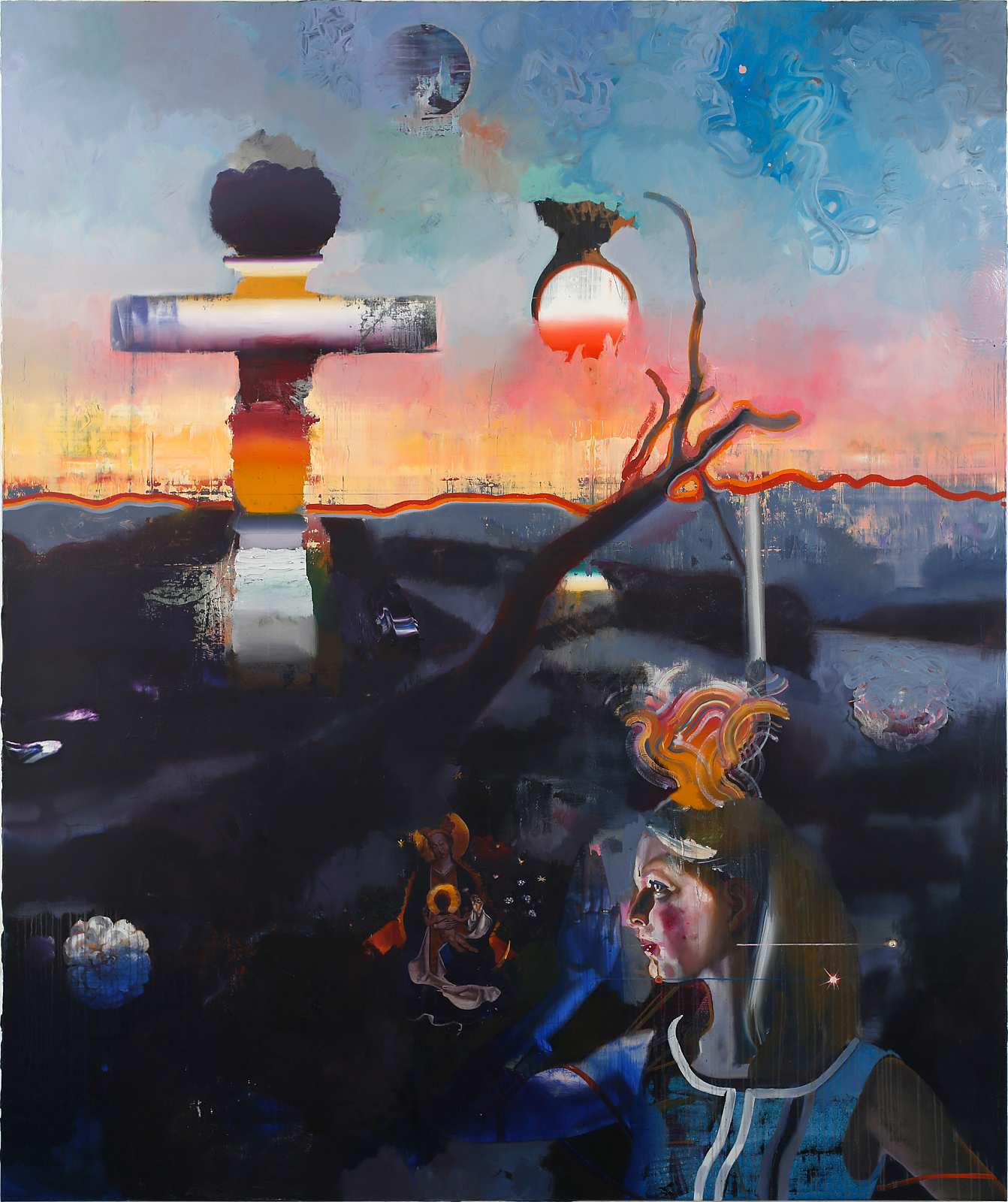 Das Orakel,Painting by Rayk Goetze