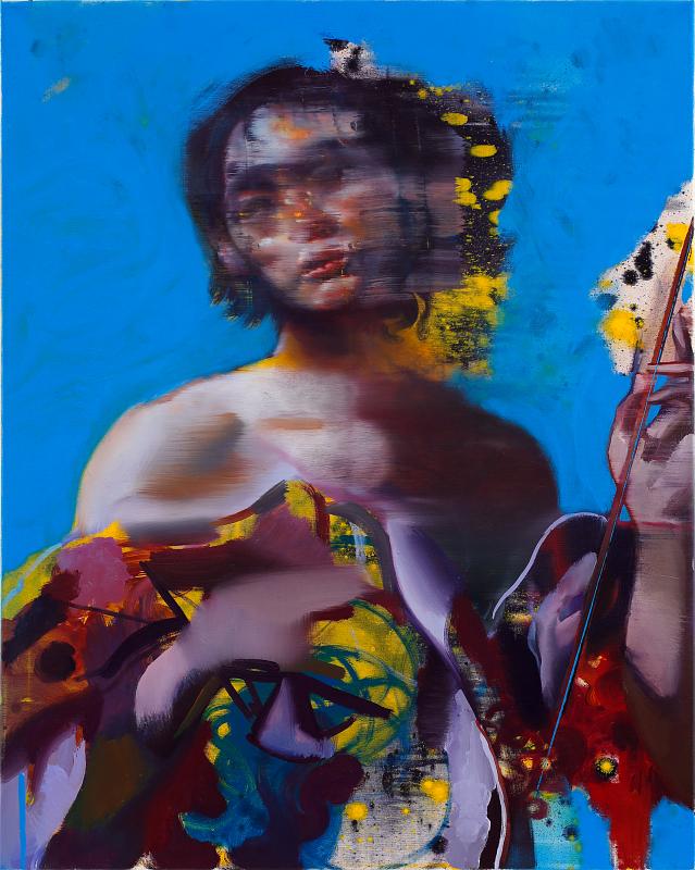 Sad Saint, Painting by Rayk Goetze