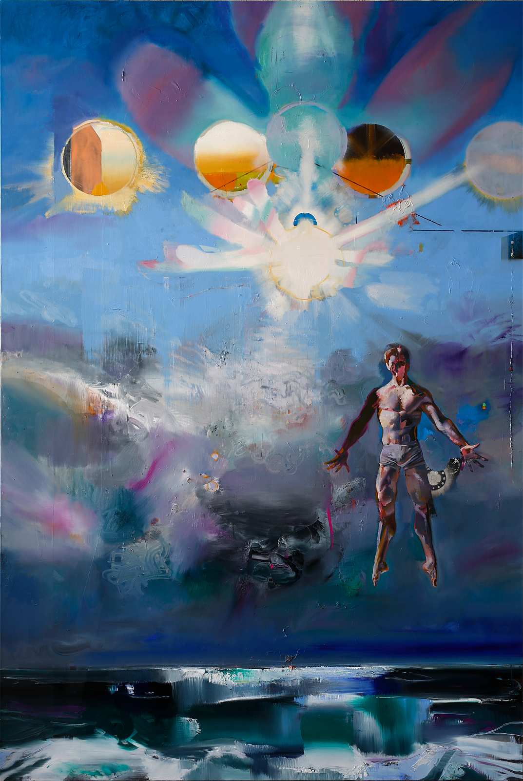 Sonnenwesen Zwei,Painting by Rayk Goetze