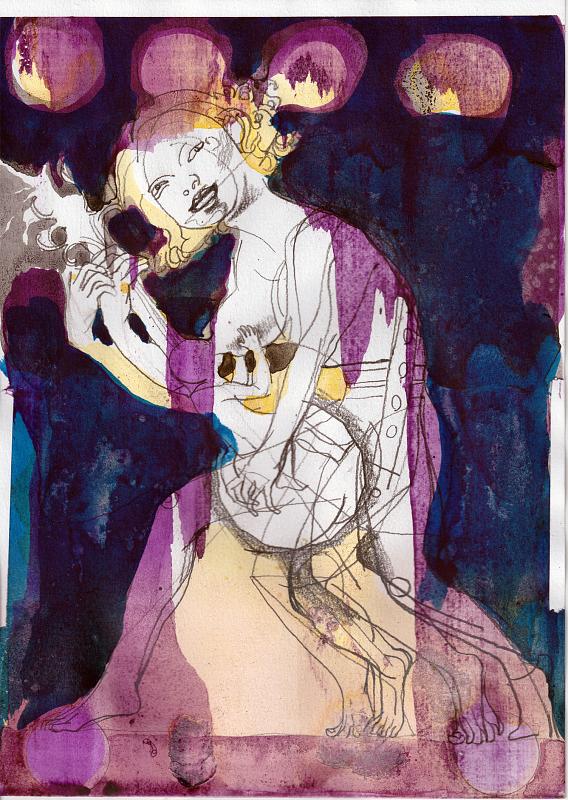 Madonna (On Stage) 1, Painting by Rayk Goetze