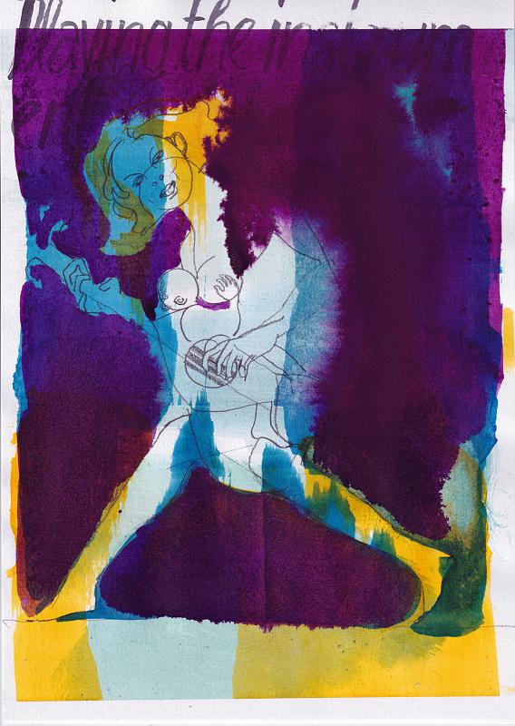 Madonna (On Stage) 2, Painting by Rayk Goetze