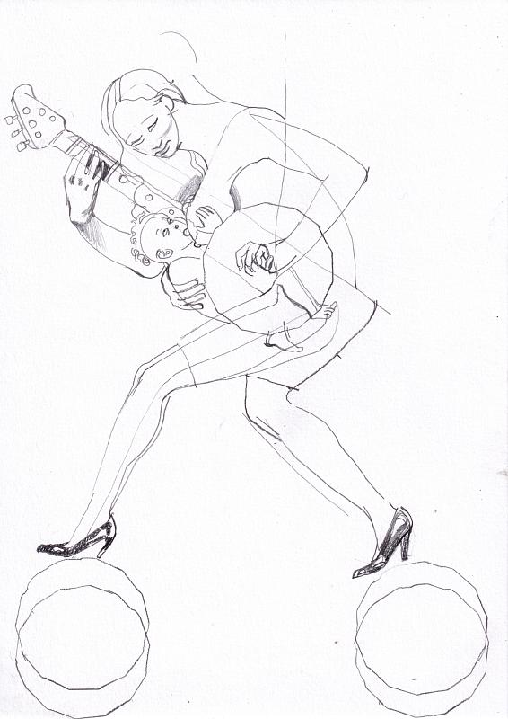 Madonna (On Stage) 3, Painting by Rayk Goetze