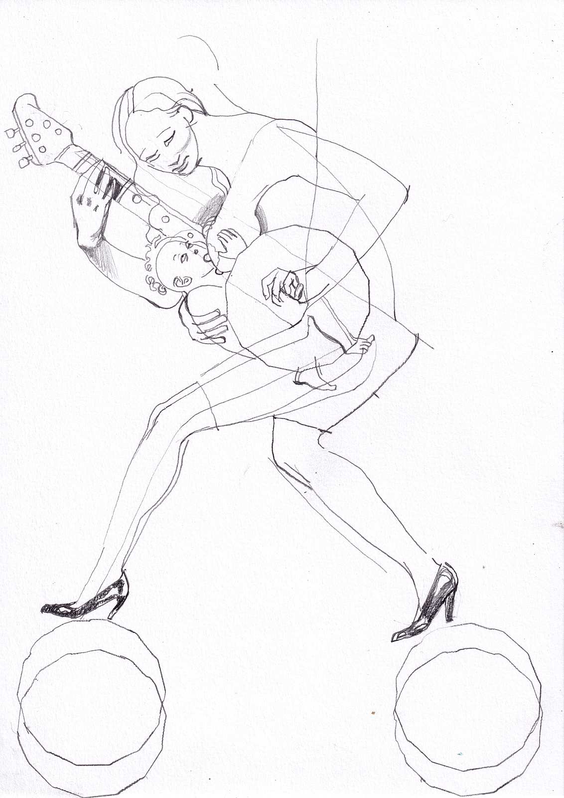 Madonna (On Stage) 3,Painting by Rayk Goetze