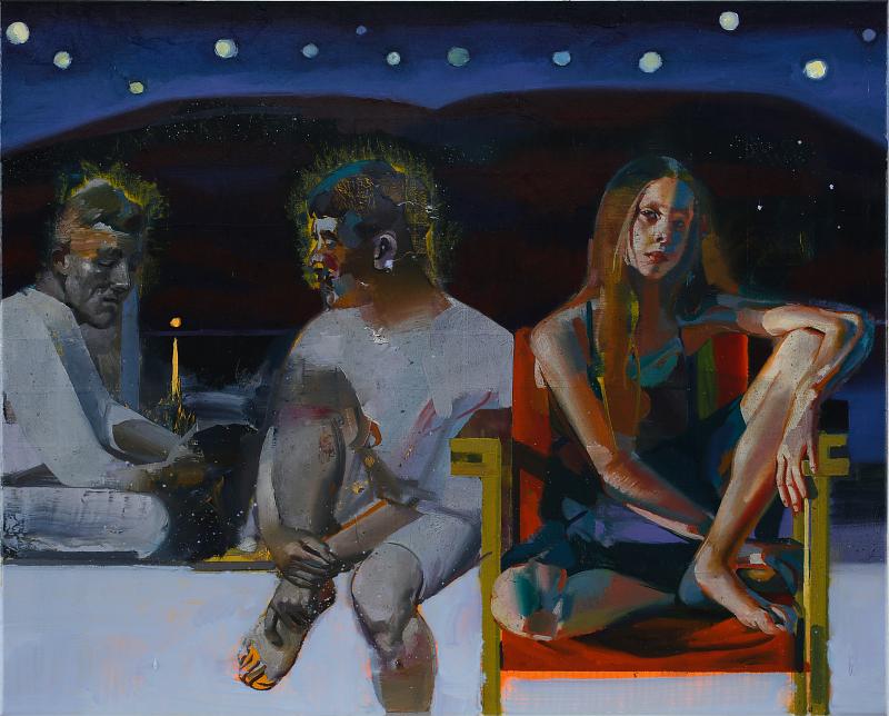 Dark Enlightment 1, Painting by Rayk Goetze