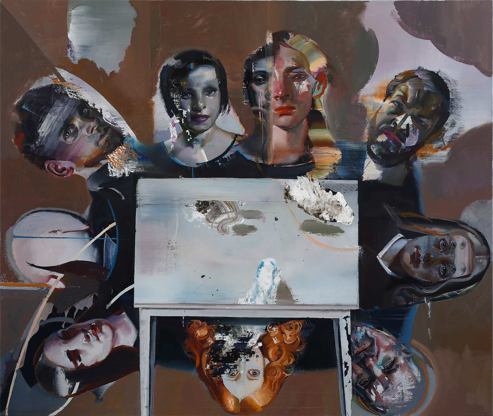 Hauptquartier (HeadQuarter),Painting by Rayk Goetze