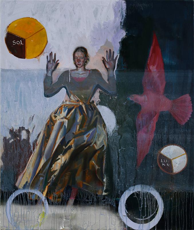 Sonne, Mond und Sterne, Painting by Rayk Goetze