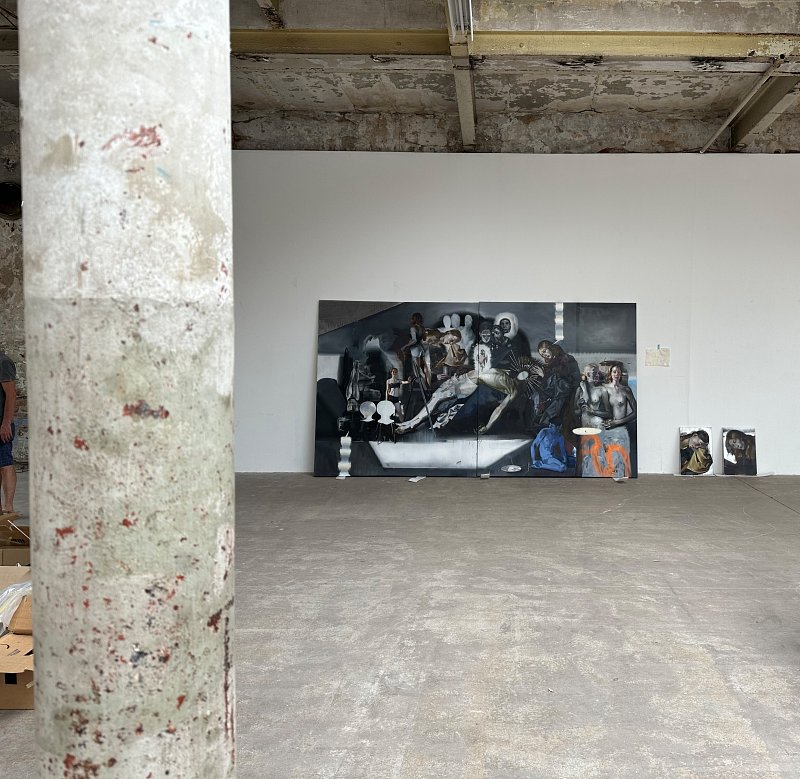 29th Leipziger Jahresausstellung, Werkschauhalle, Exhibition construction  "Pietá Zwo"