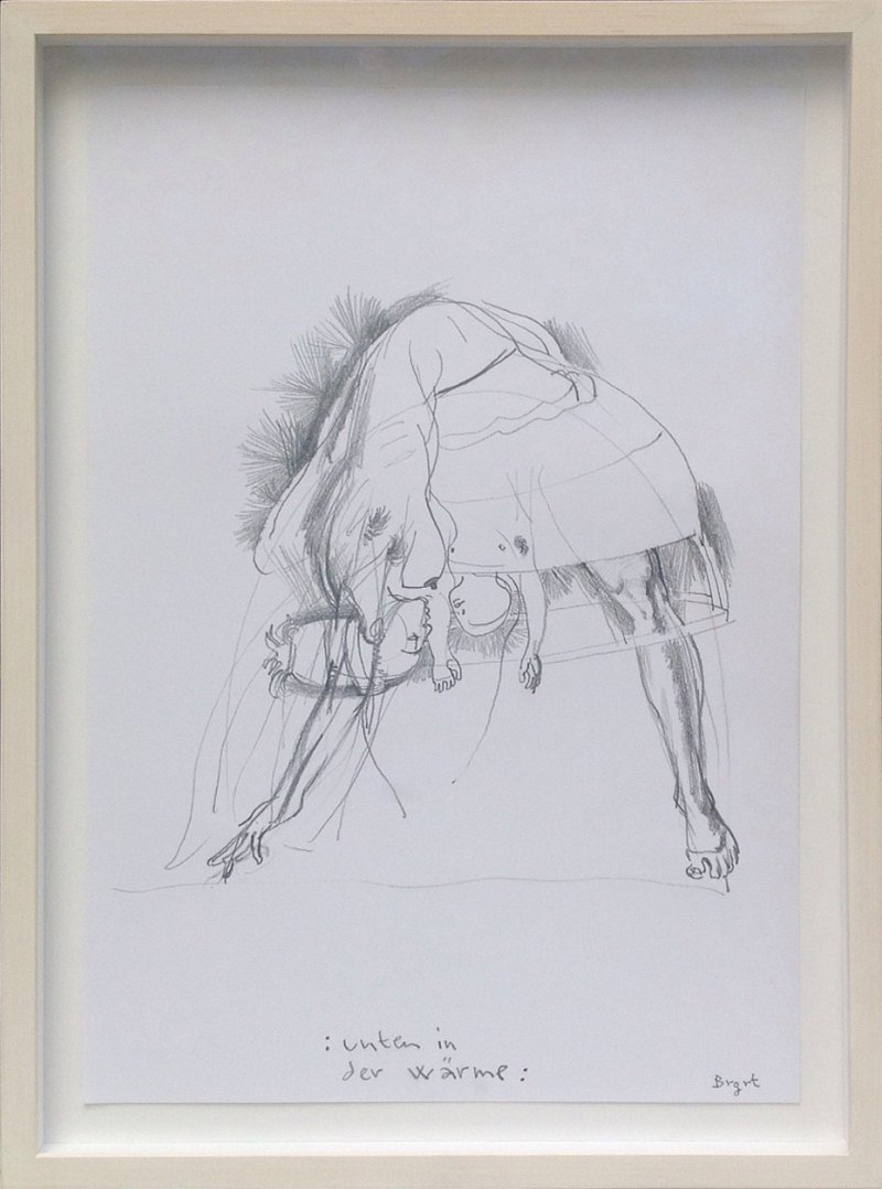 "unten in der wärme"