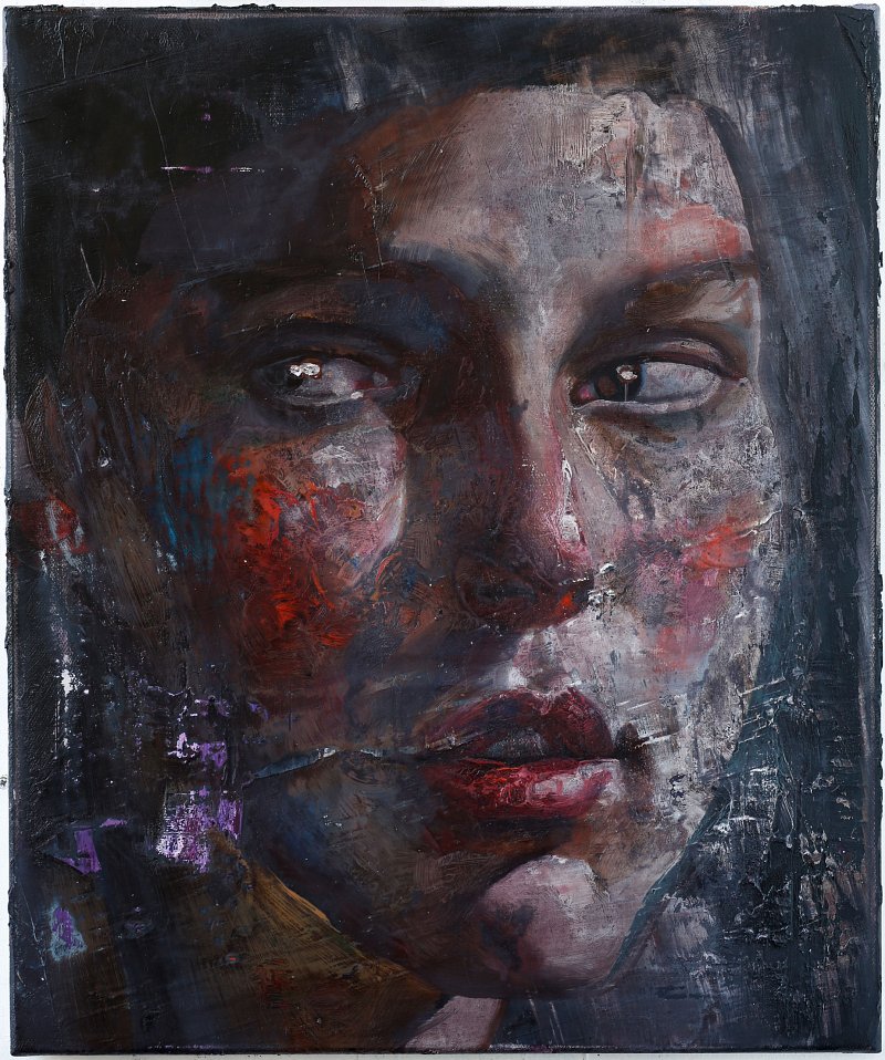 Portrait Maoïste_60x50cm_Öl-Lwd.2016