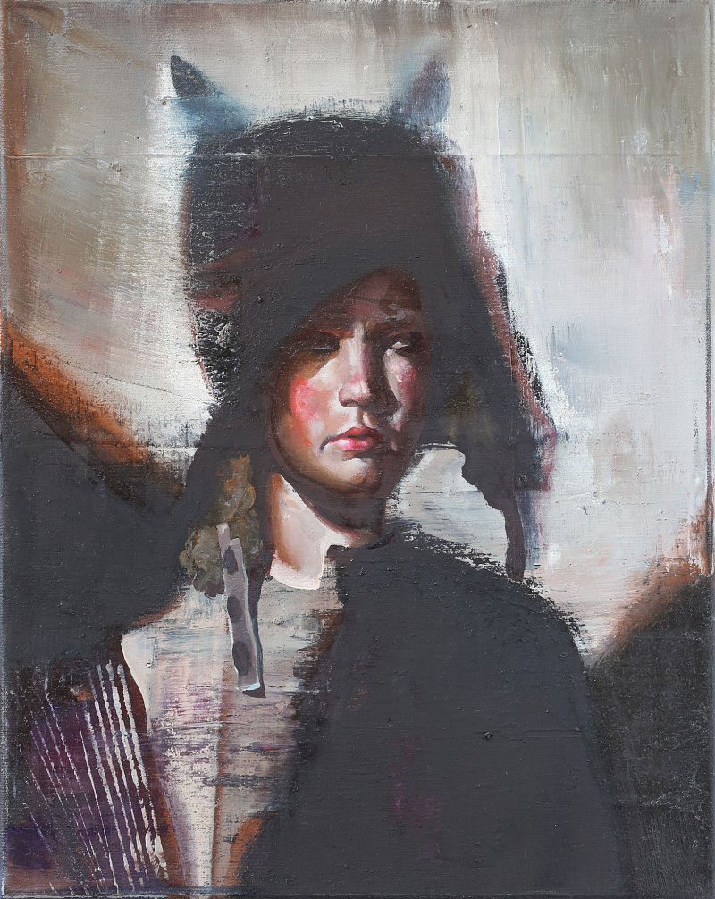 Wilder Junge, Oil and acrylic on canvas, 50 × 40 cm, 2012