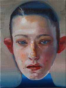 The Unknown (Portrait N°2),Painting by Rayk Goetze