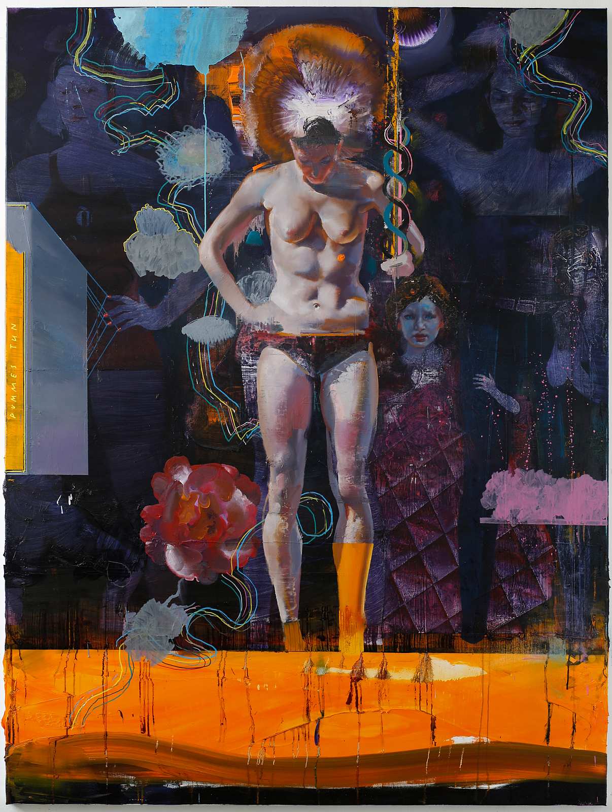 Die Schrecken der Kindheit,Painting by Rayk Goetze